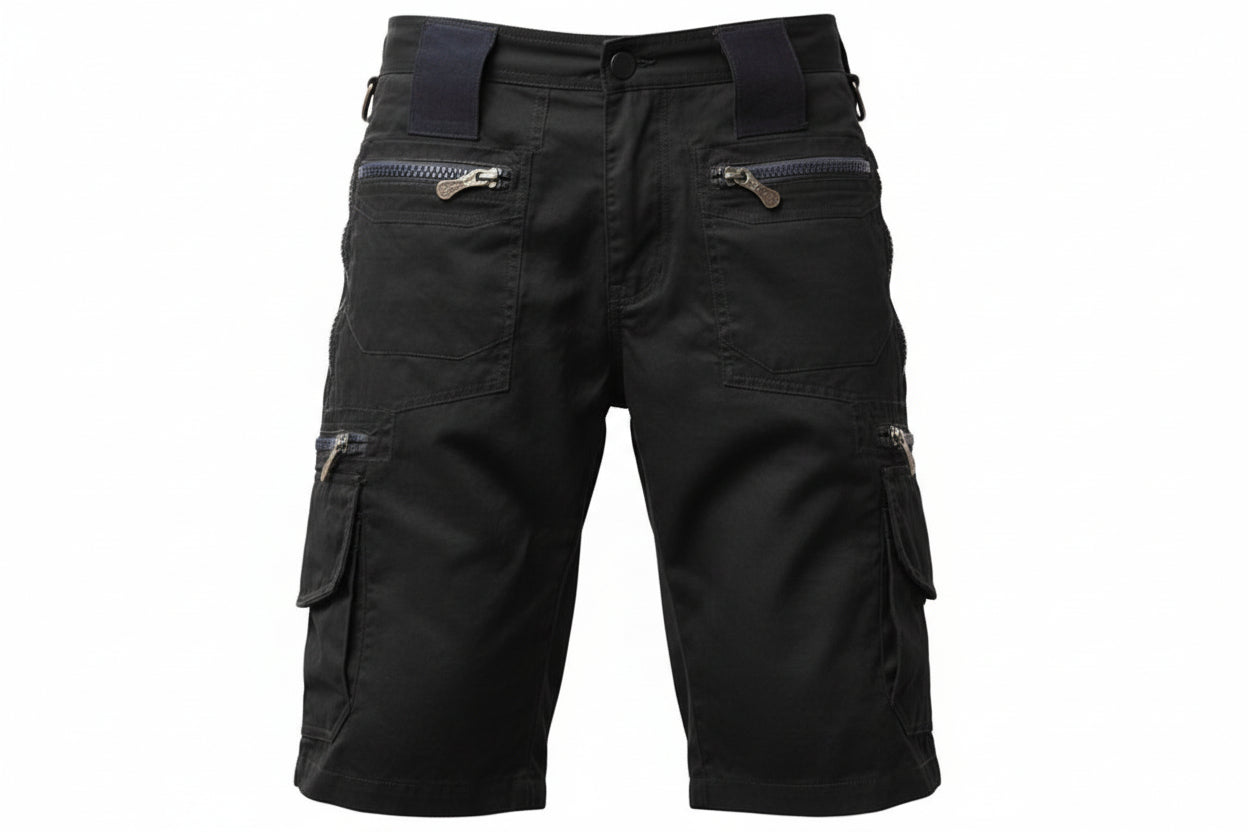 Men’s Cotton Cargo Shorts Loose Fit Multi Pocket Summer-HighTouch