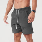 Men’s Loose-Fit Cotton Athletic Shorts – Casual Running Middle Pants