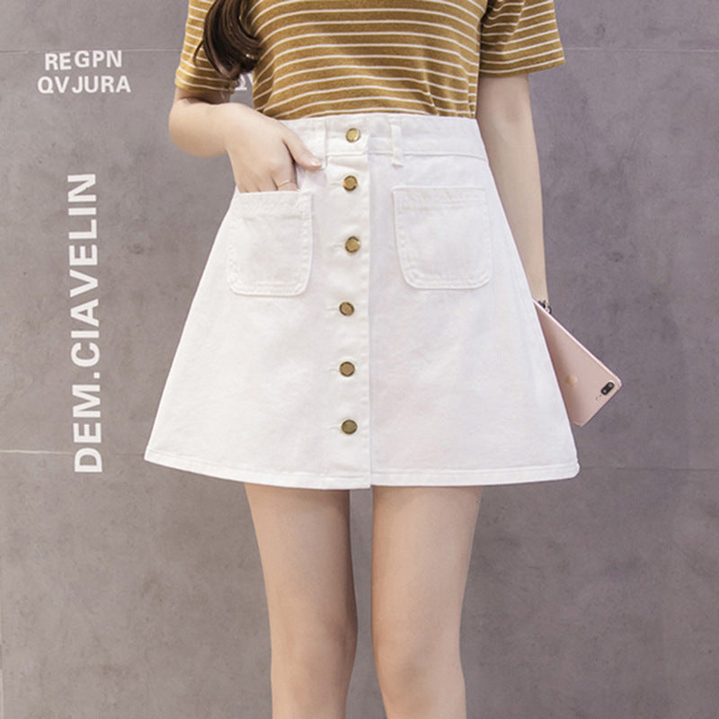 Women’s Slim Cotton Hip Skirt – High-Waist Bodycon Mini Skirt