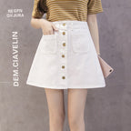 Women’s Slim Cotton Hip Skirt – High-Waist Bodycon Mini Skirt