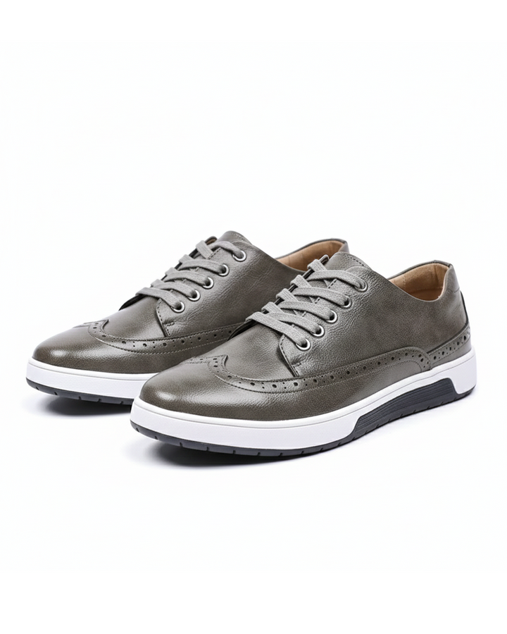 Men’s Brogue Sneakers 2-Pair Bundle | Smart Casual Oxford Shoes Set