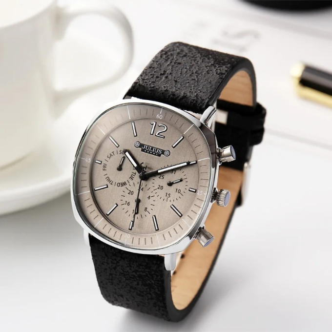 The Mason Edge Wristwatch - Modern Stainless Steel Mens Watch