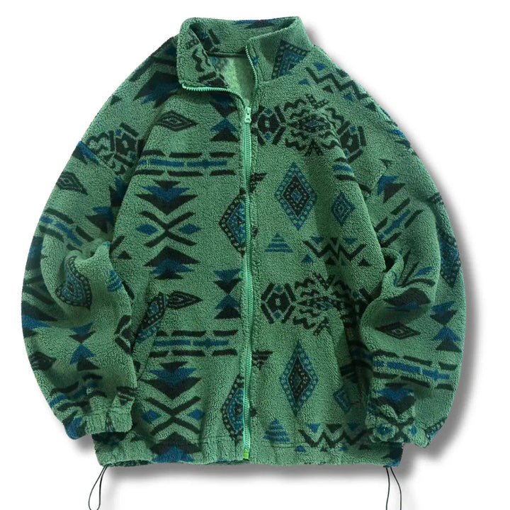 Aztec Trails Zip Sweater – Warm Casual Style