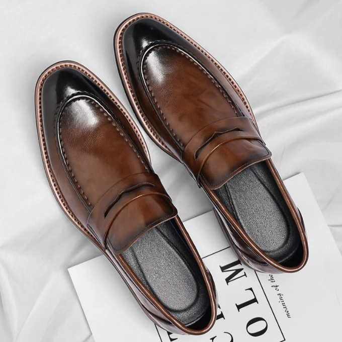 Men’s Leather Penny Loafers – Polished Comfort
