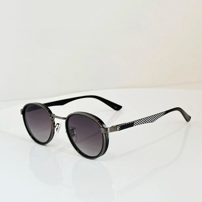 Men's Round Sunglasses – Belmont Retro Metal Frame