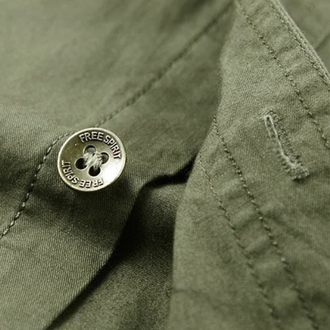 Men's Cotton Short Sleeve Utility Shirt