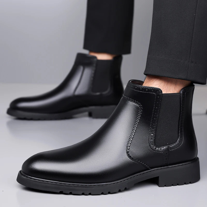 Men’s Leather Chelsea Boots – Smart Comfort