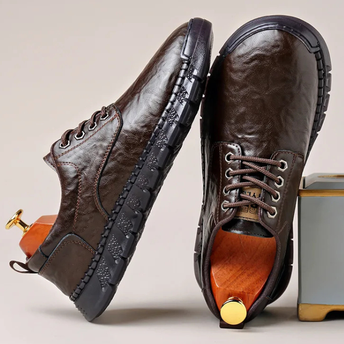 Men’s Full-Grain Leather Shoes – Smart Comfort