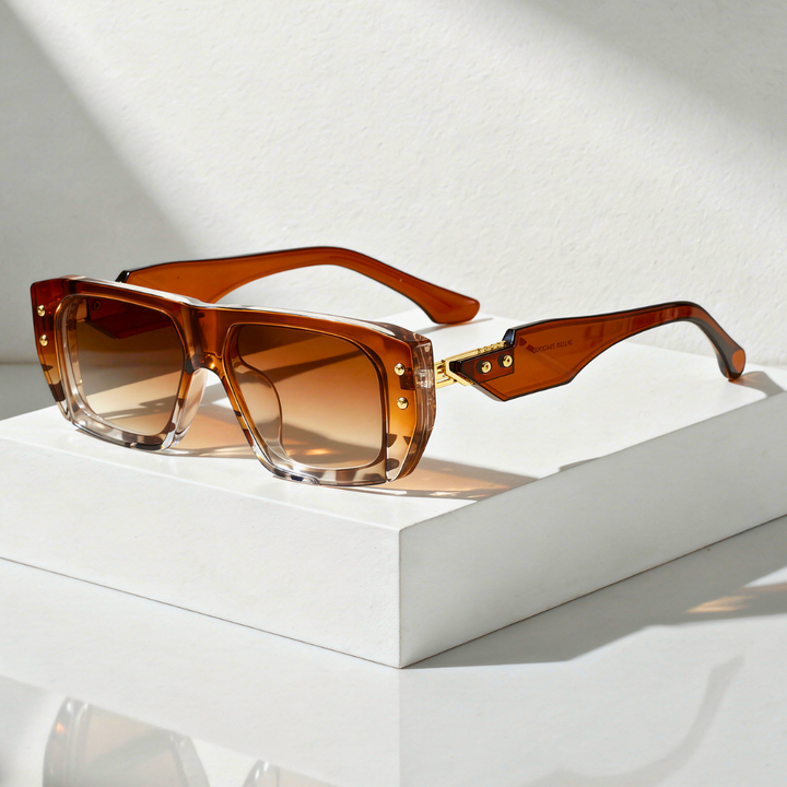 Oversized Square Sunglasses with UV400 Protection