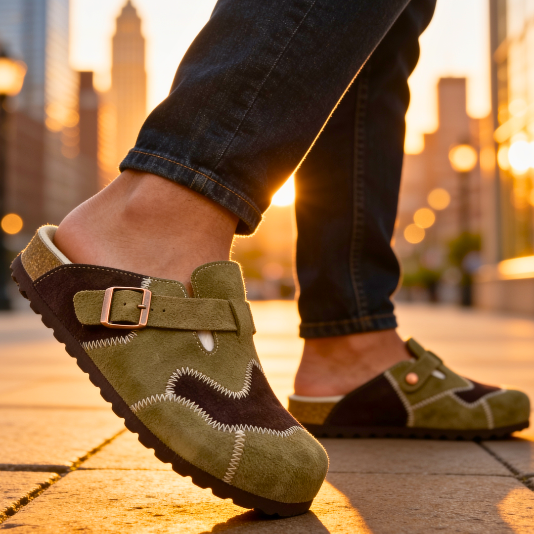 Men's Laurent Clogs – Cushioned Arch Support Shoes