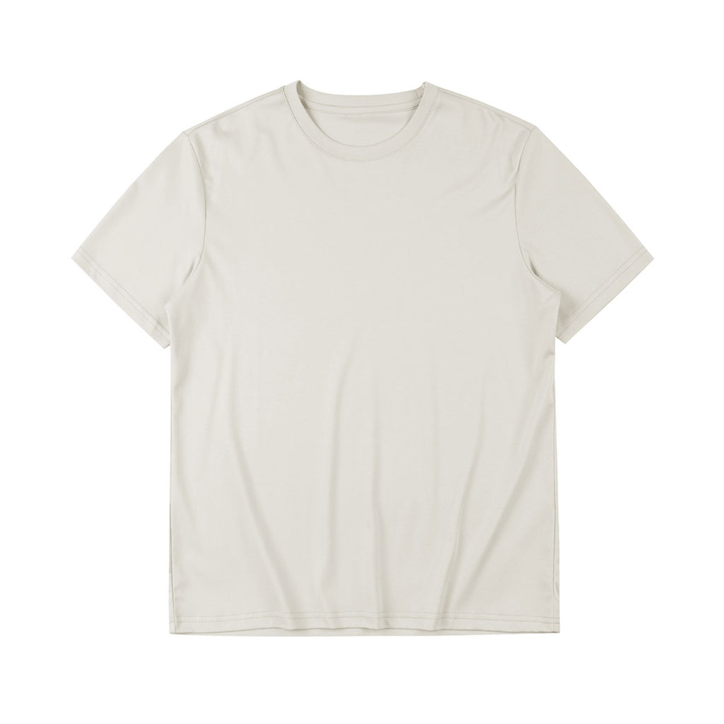 Men's Drop-Shoulder Cotton Tee – Loose Fit Summer Casual-HighTouch