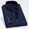 Men’s Stretch Long Sleeve Shirt Casual Non-Iron Slim Fit Dress Shirt-HighTouch