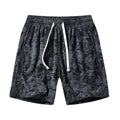 Men’s Corduroy Camo Athletic Shorts – High-Waist Summer Middle Pants