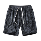 Men’s Corduroy Camo Athletic Shorts – High-Waist Summer Middle Pants
