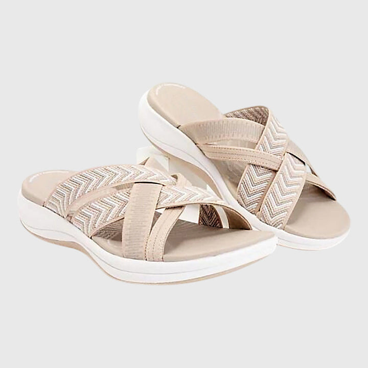 Women's Jade Orthopedic Sandals – Comfortable Low Wedge Walking Shoes