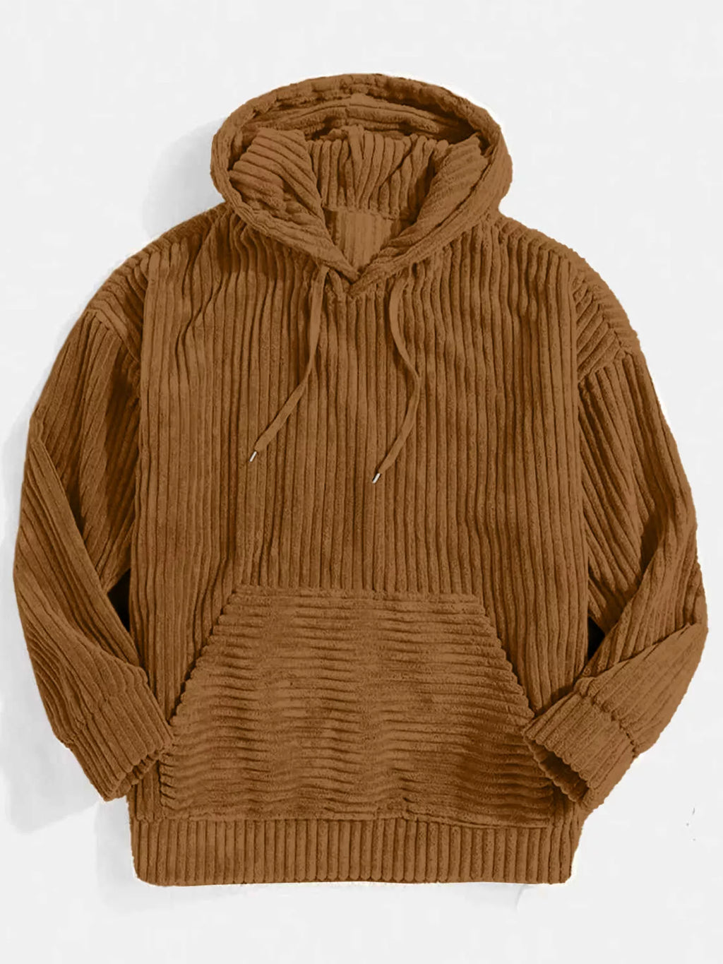 Men’s Corduroy Hoodie Jacket Plus Size-HighTouch
