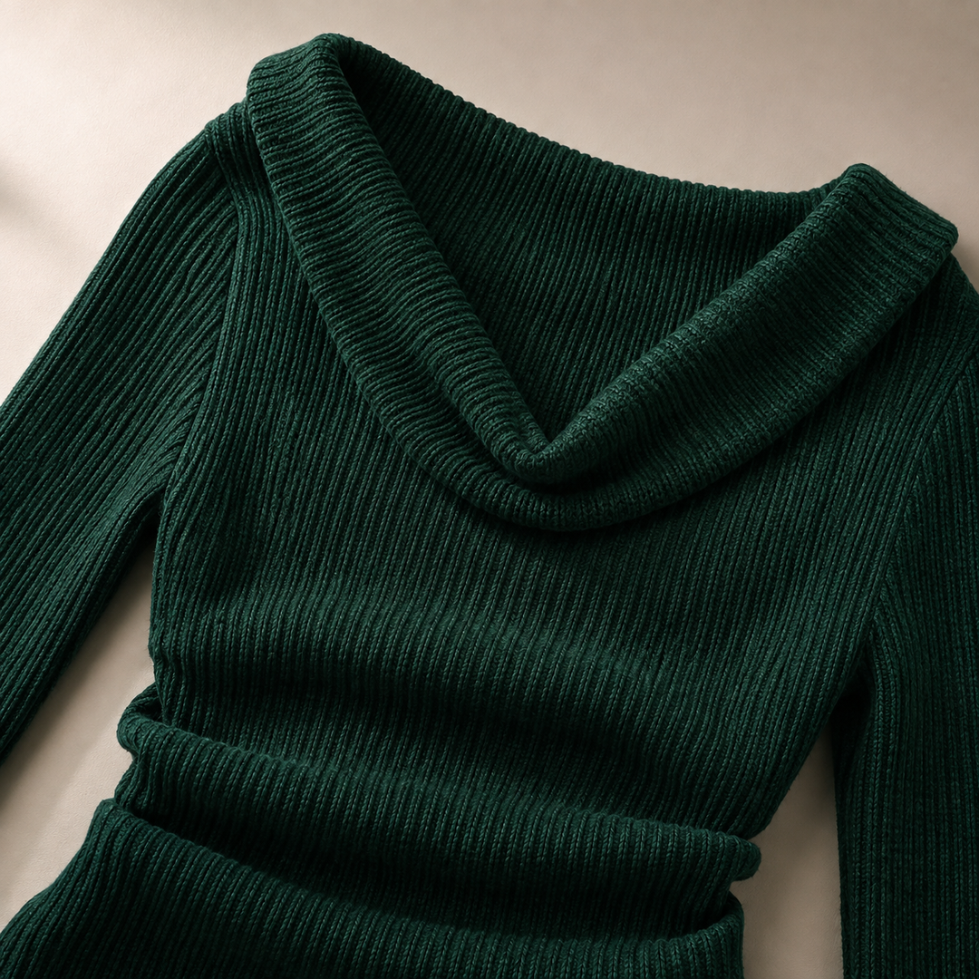 Rowan Contour Knit - Women's Ribbed Long Sleeve Top