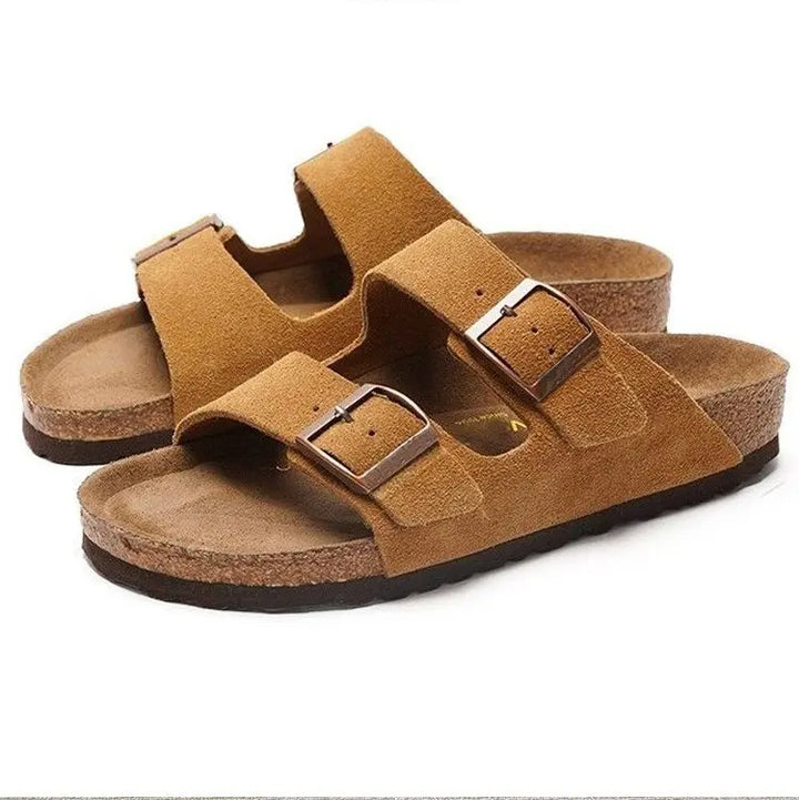 Belt Buckle Sandals Cross-Border Plus Size Flat Slippers for Women Summer-HighTouch