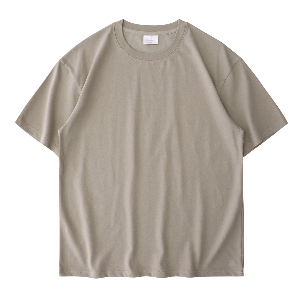 Drop-Shoulder Cotton Tee Men's Heavy T-Shirt-HighTouch