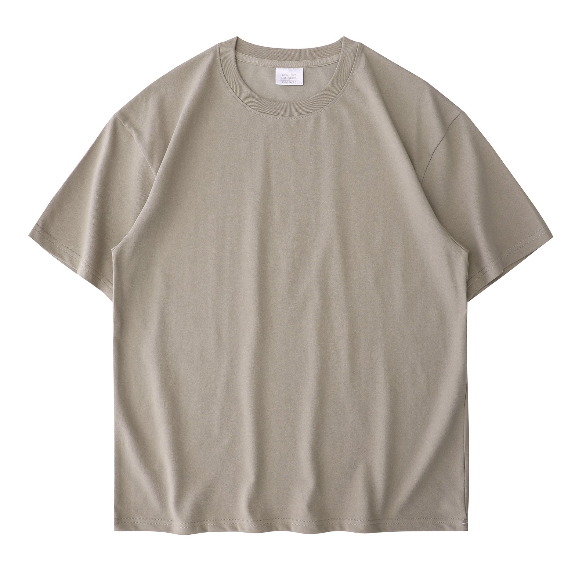 Drop-Shoulder Cotton Tee Men's Heavy T-Shirt-HighTouch