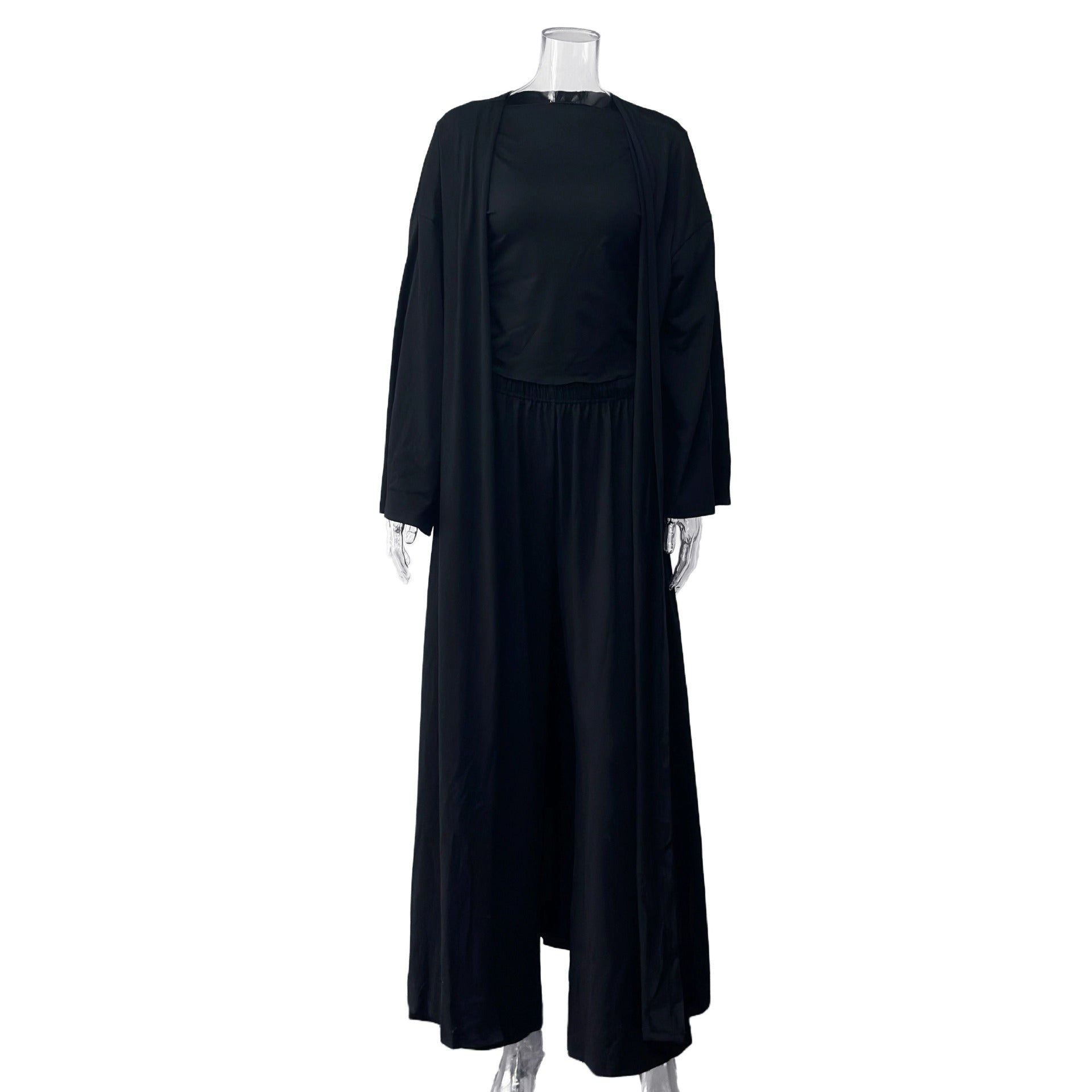 Women’s Knitted Solid Color Sweater – Casual Soft Comfort-HighTouch