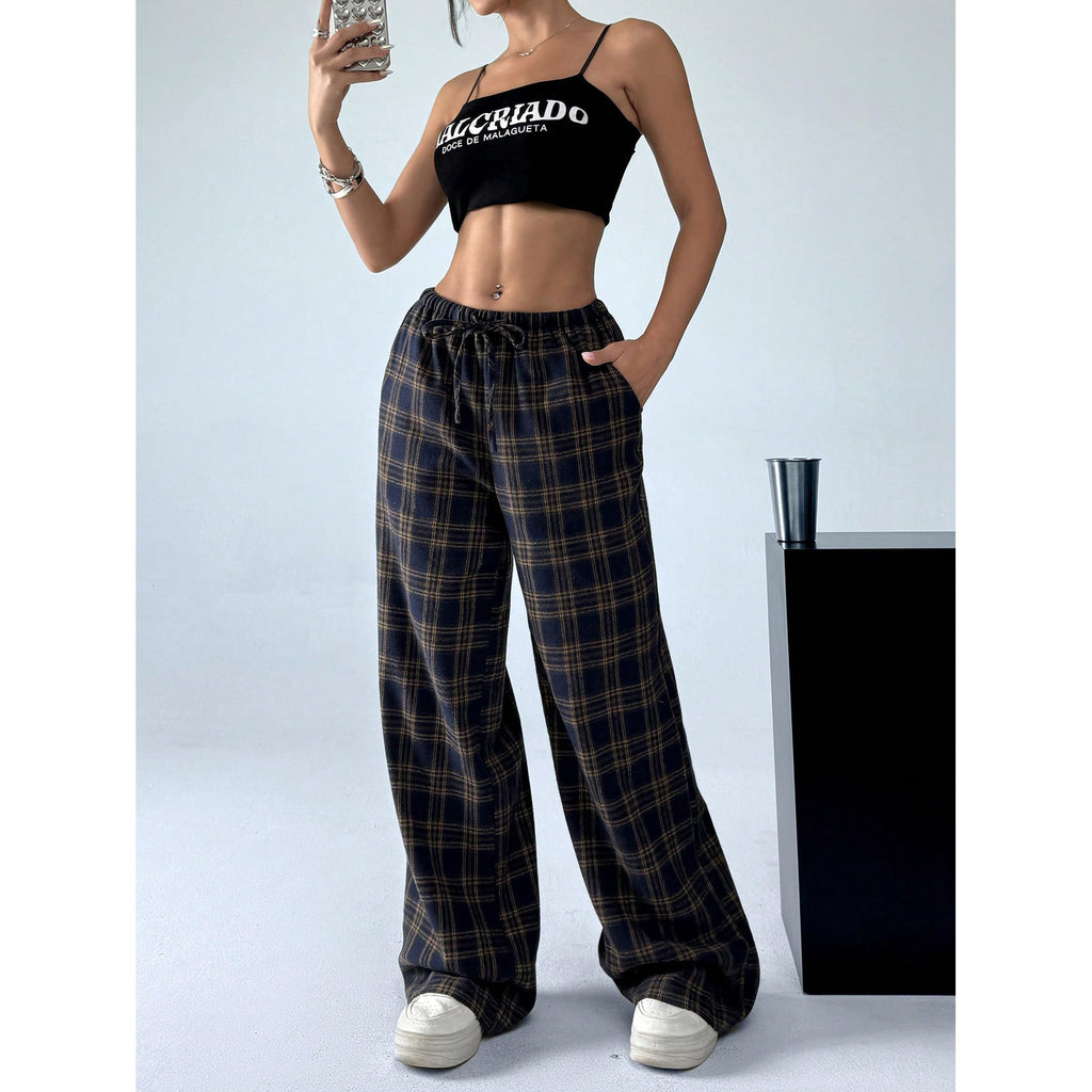 Leopard Print Floral Print Casual Jumpsuit Wide Leg Loose-HighTouch