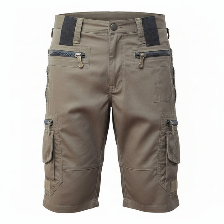 Men’s Cotton Cargo Shorts Loose Fit Multi Pocket Summer-HighTouch