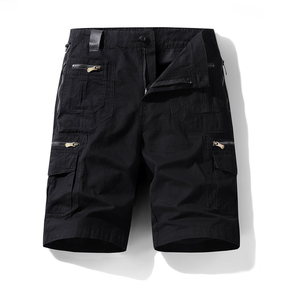 Men's Fashion Simple Multi-pocket Cotton Pants-HighTouch