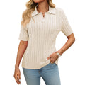 Sweater V-neck Knitted Pullover-HighTouch