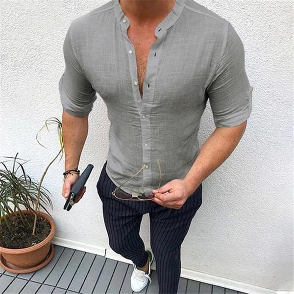 Cardigan long sleeve shirt men-HighTouch