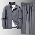 Men’s Casual Sports Tracksuit Set – Long Sleeve Coat & Trousers-HighTouch