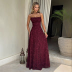 Floral Lace Maxi Dress for Special Occasions-HighTouch