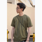 Men's Cotton Blend Round Neck T-Shirt – American Casual Youthful Pop Style-HighTouch