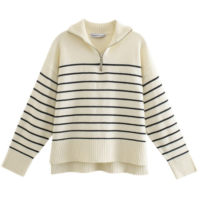 Women’s Smart-Fit Striped Sweater Coat