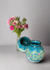 Glazed Blue Urn Vase - HighTouch 