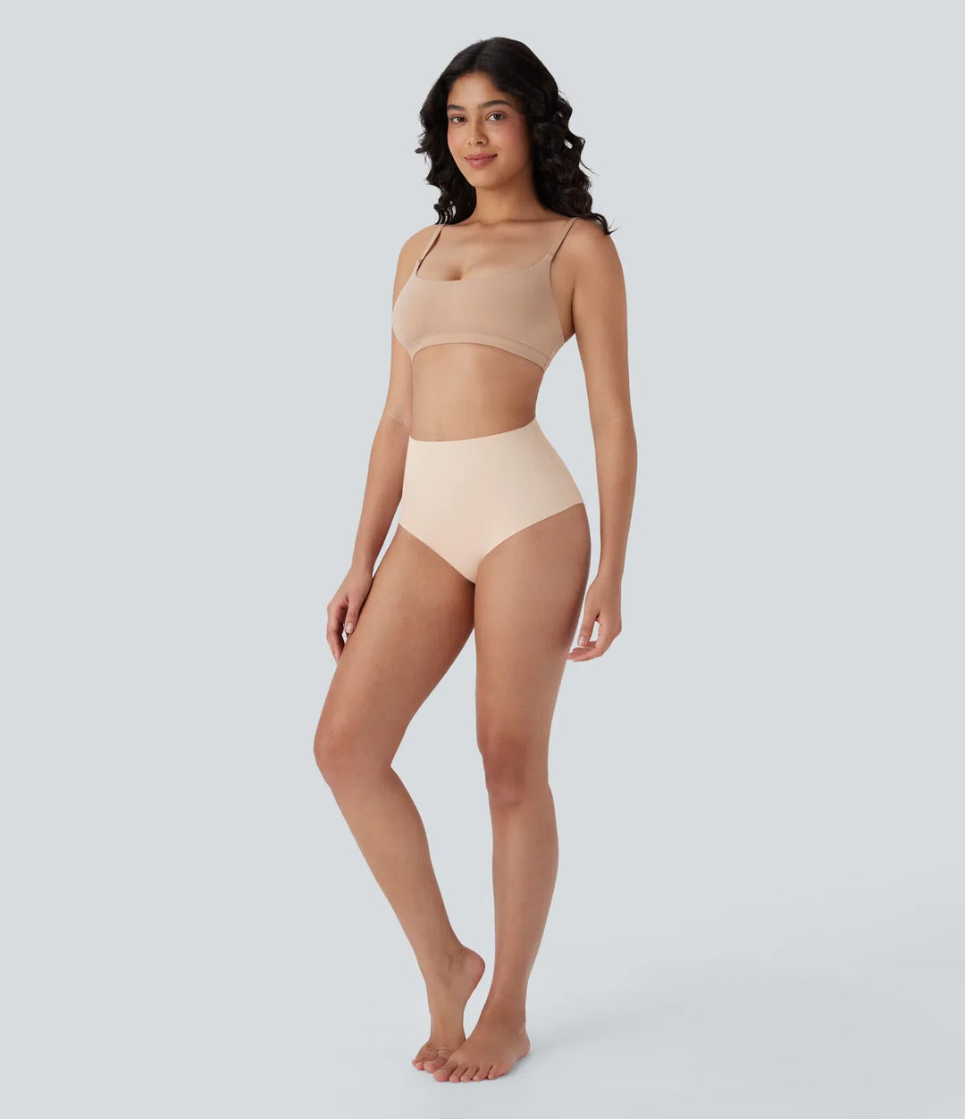 High Waisted Smoothing Panties Women Stretch Lounge Briefs