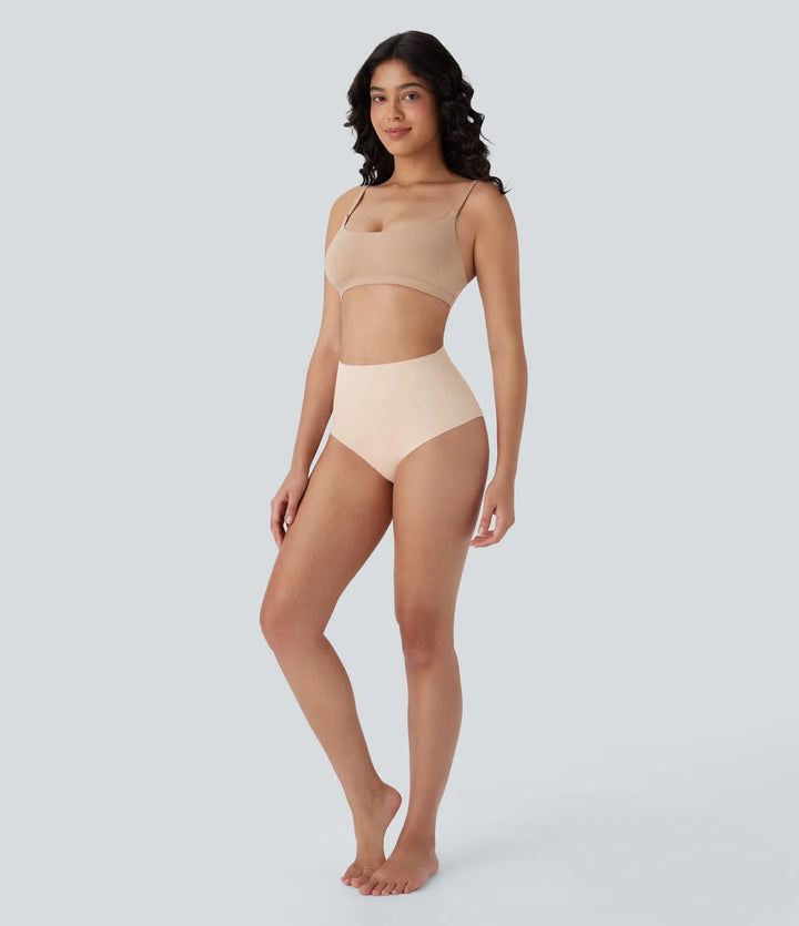 High Waisted Smoothing Panties Women Stretch Lounge Briefs