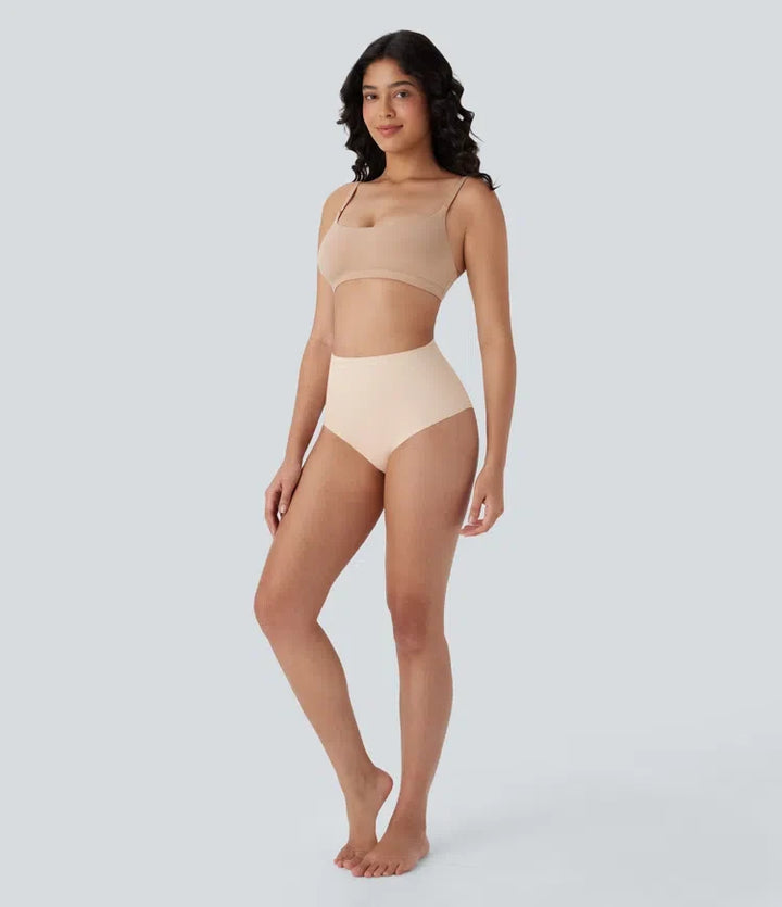 High Waisted Smoothing Panties Women Stretch Lounge Briefs