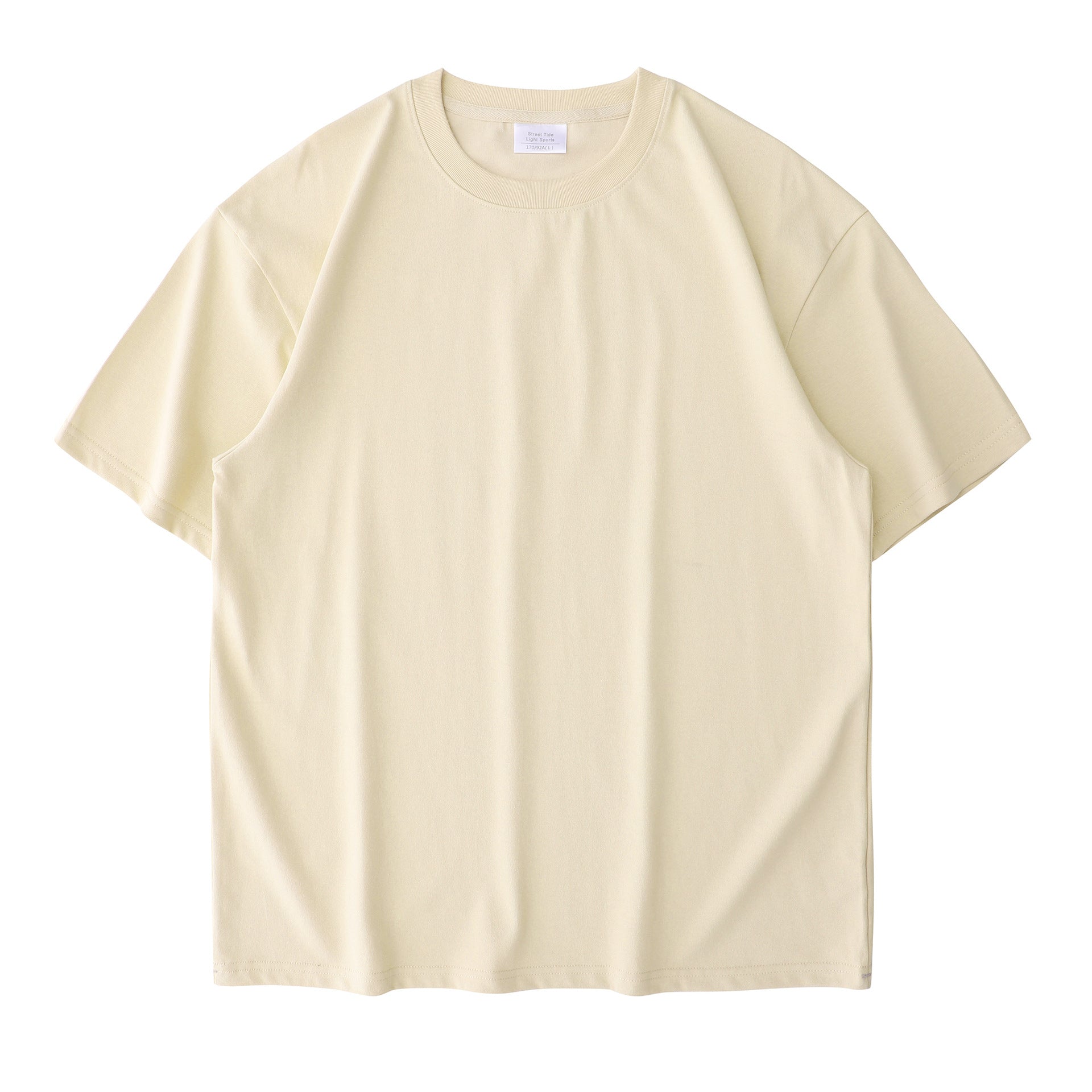 Drop-Shoulder Cotton Tee Men's Heavy T-Shirt-HighTouch