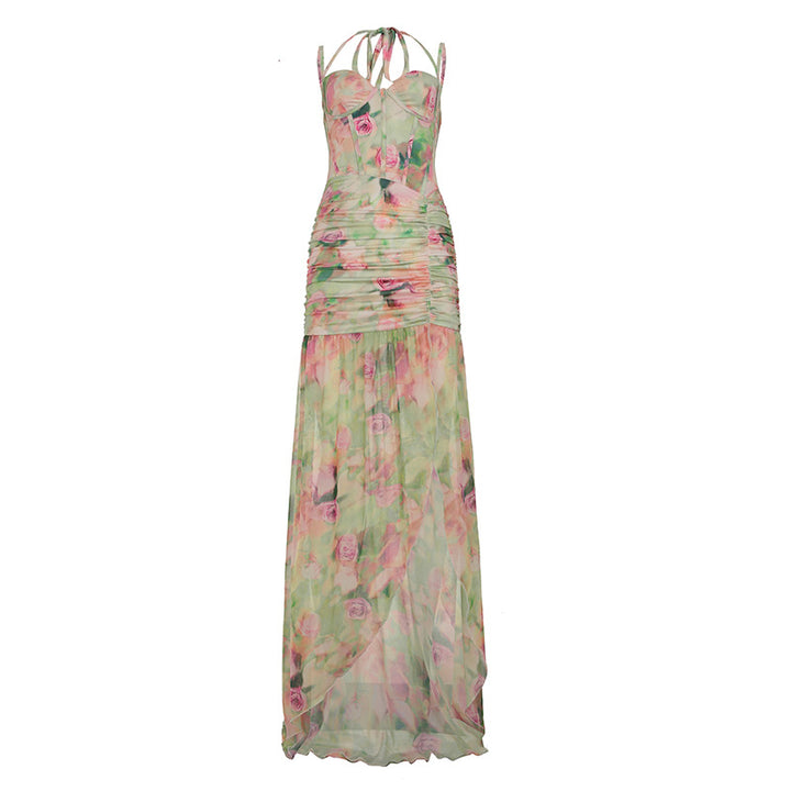 Waist Slimming Sling Irregular Dress-HighTouch