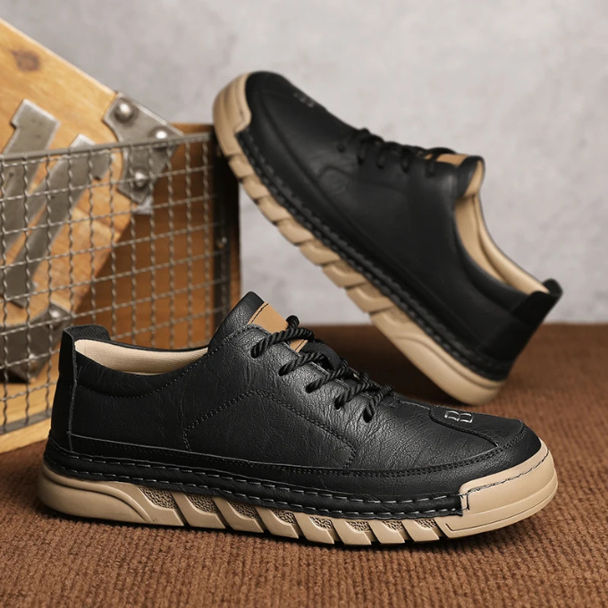 Men’s Leather Shoes – Lightweight Comfort & Grip