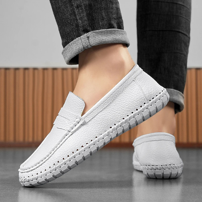 Men's Full-Grain Leather Slip-On Loafers