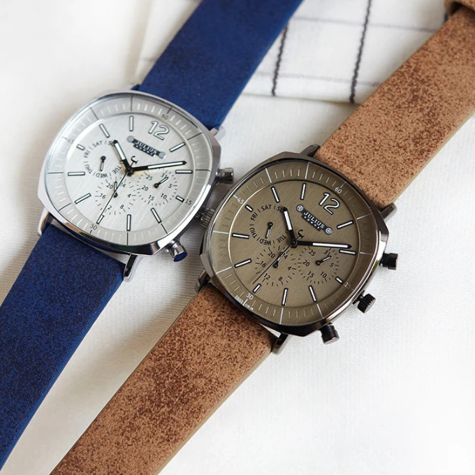 The Mason Edge Wristwatch - Modern Stainless Steel Mens Watch
