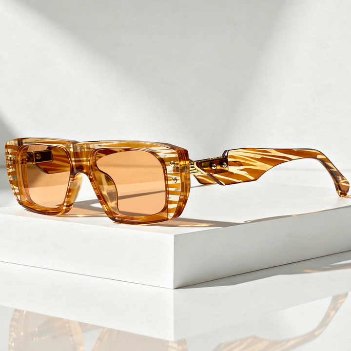 Oversized Square Sunglasses with UV400 Protection