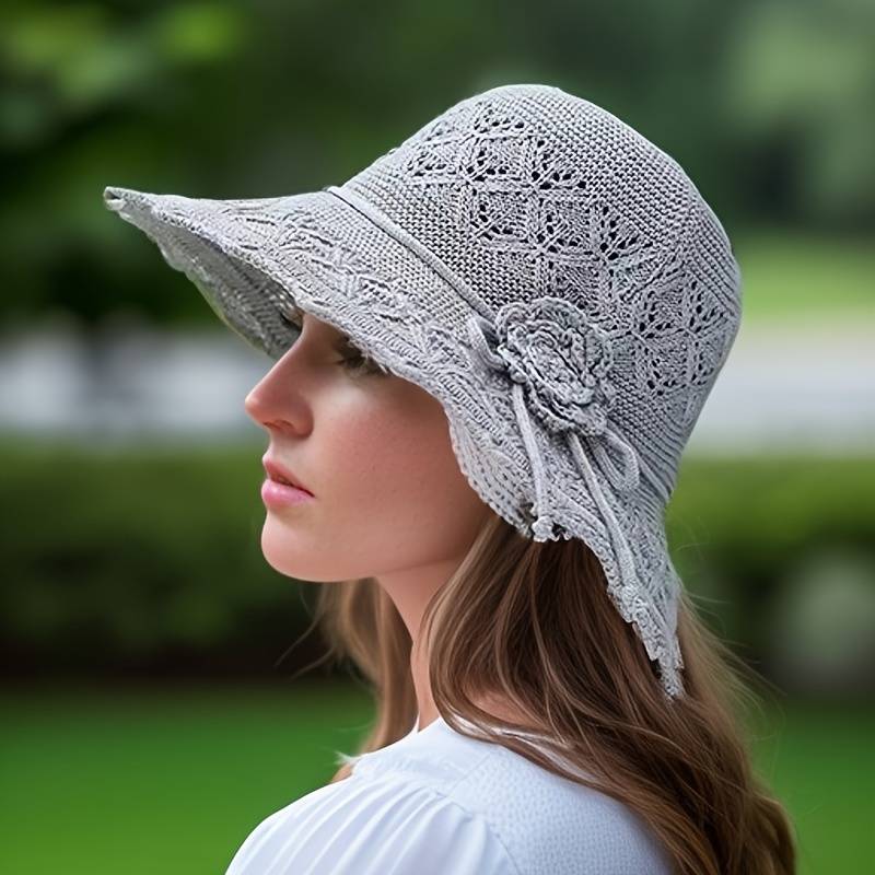 Brianna | Elegant wide-brimmed folding sun hat-HighTouch