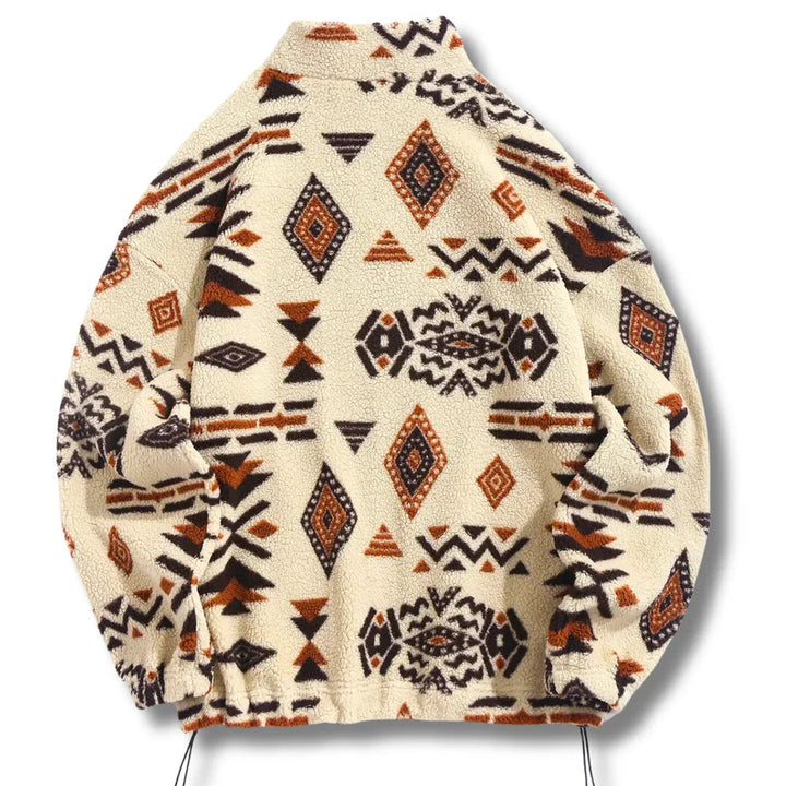 Aztec Trails Zip Sweater – Warm Casual Style