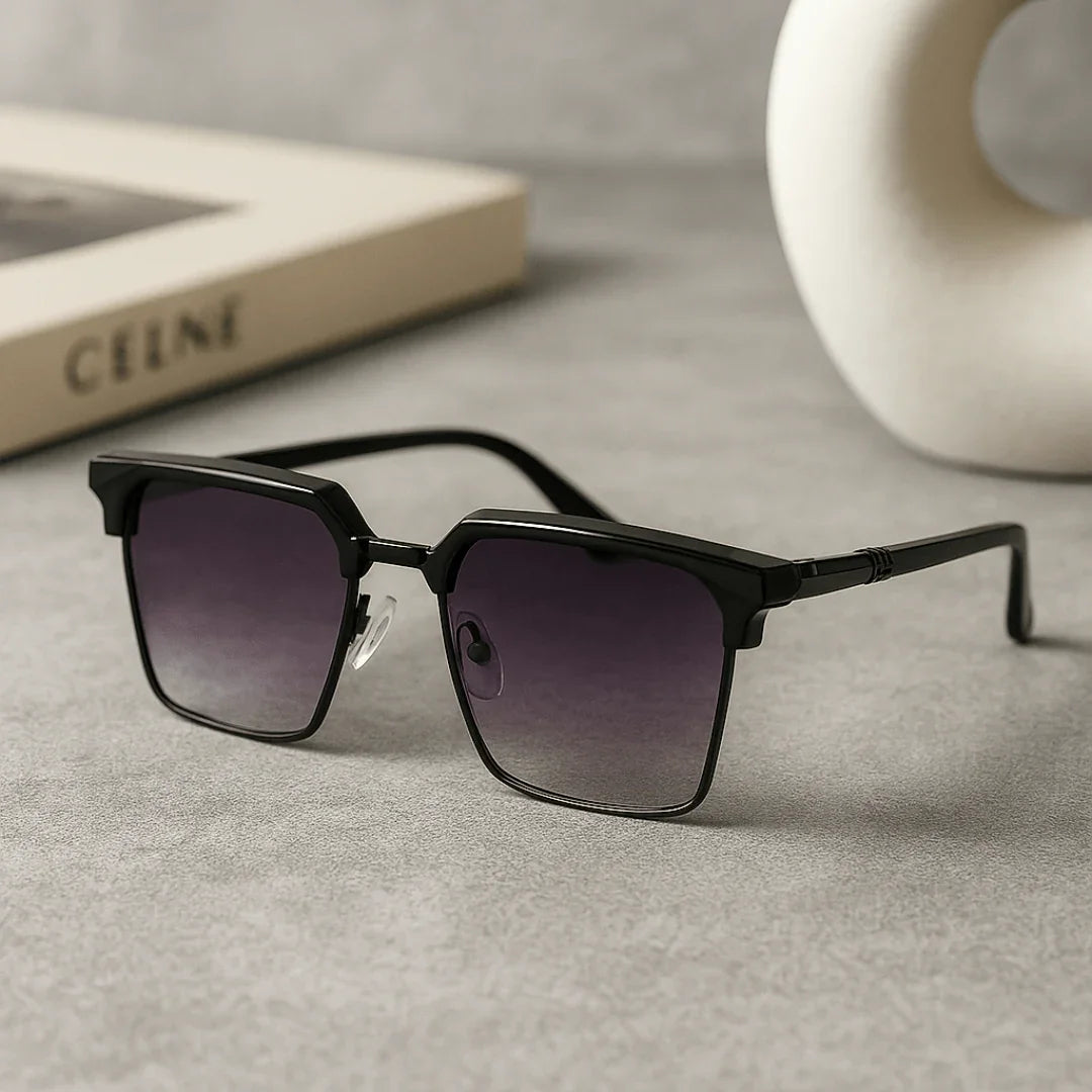 Unisex UV400 Square Sunglasses – Gradient Lenses
