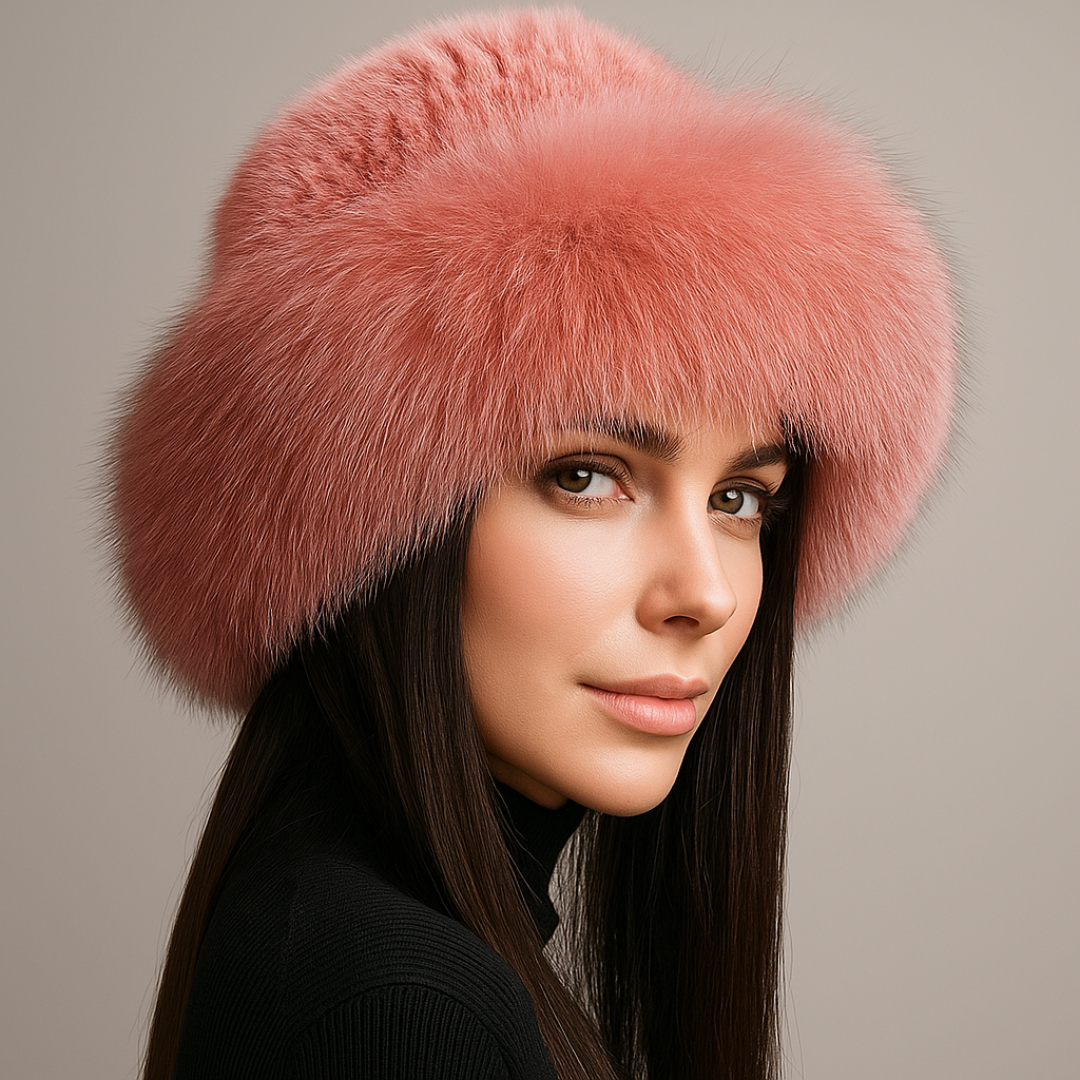 Women’s Velvet Fur Hat for Winter