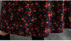 Women's Cotton-Linen Fold Stitch Dress – Relaxed Casual Midi Dress-HighTouch