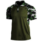 Polo Shirt Lapel Zipper Short-sleeved T-shirt Men-HighTouch